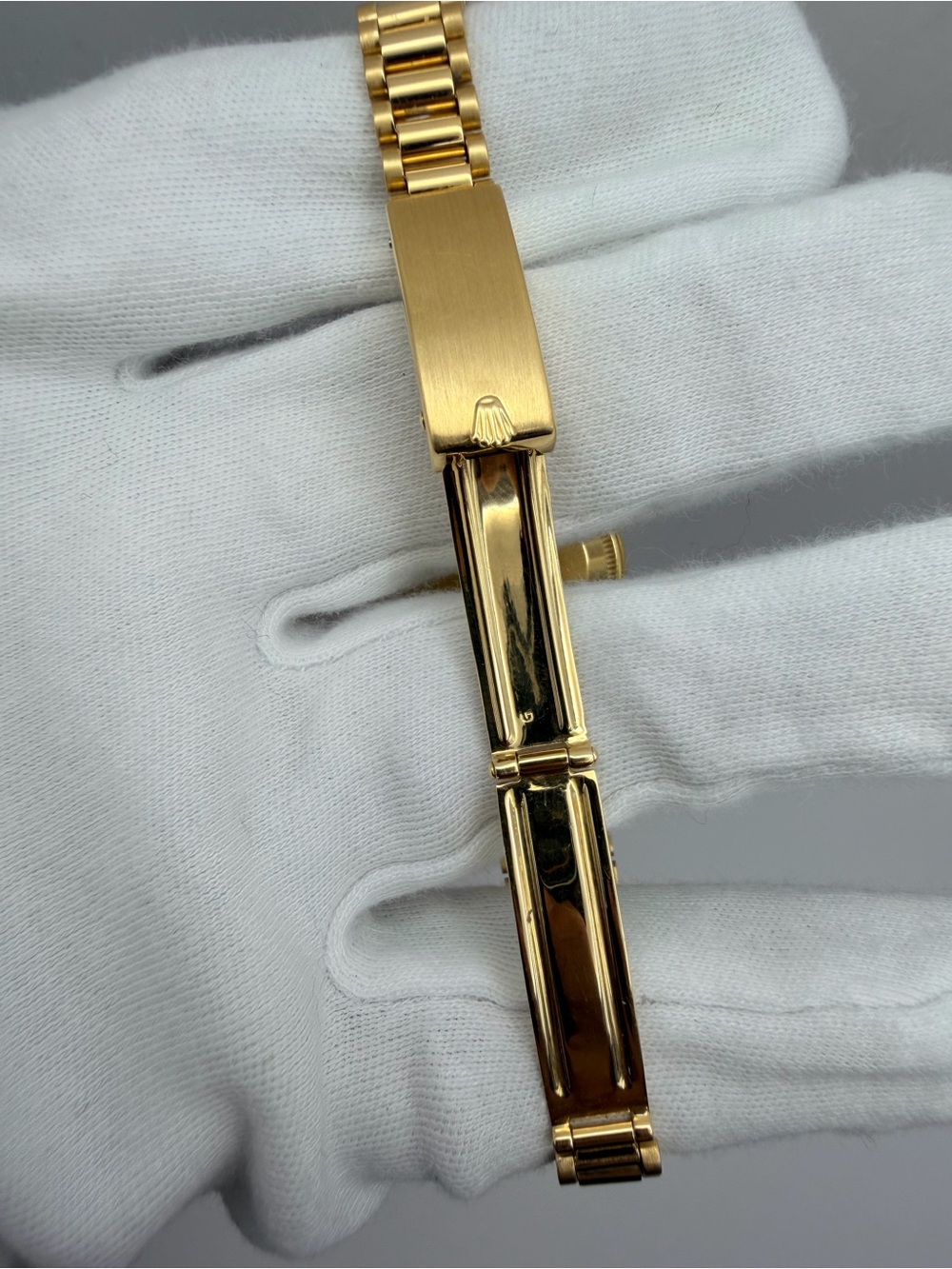 Ladies Rolex Datejust President Solid 18kt Gold Brown Aftermarket Diamond Dial - Picture 6 of 7